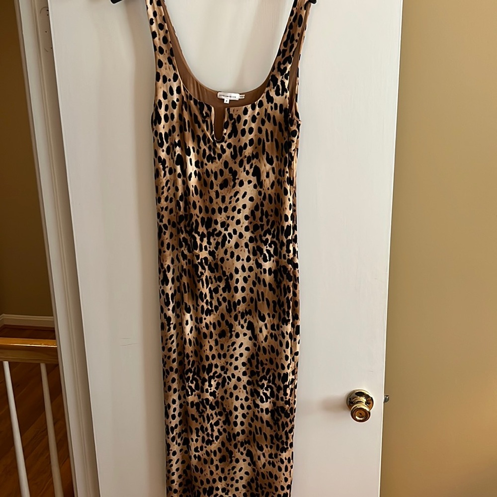 Good American midi leopard dress size 4